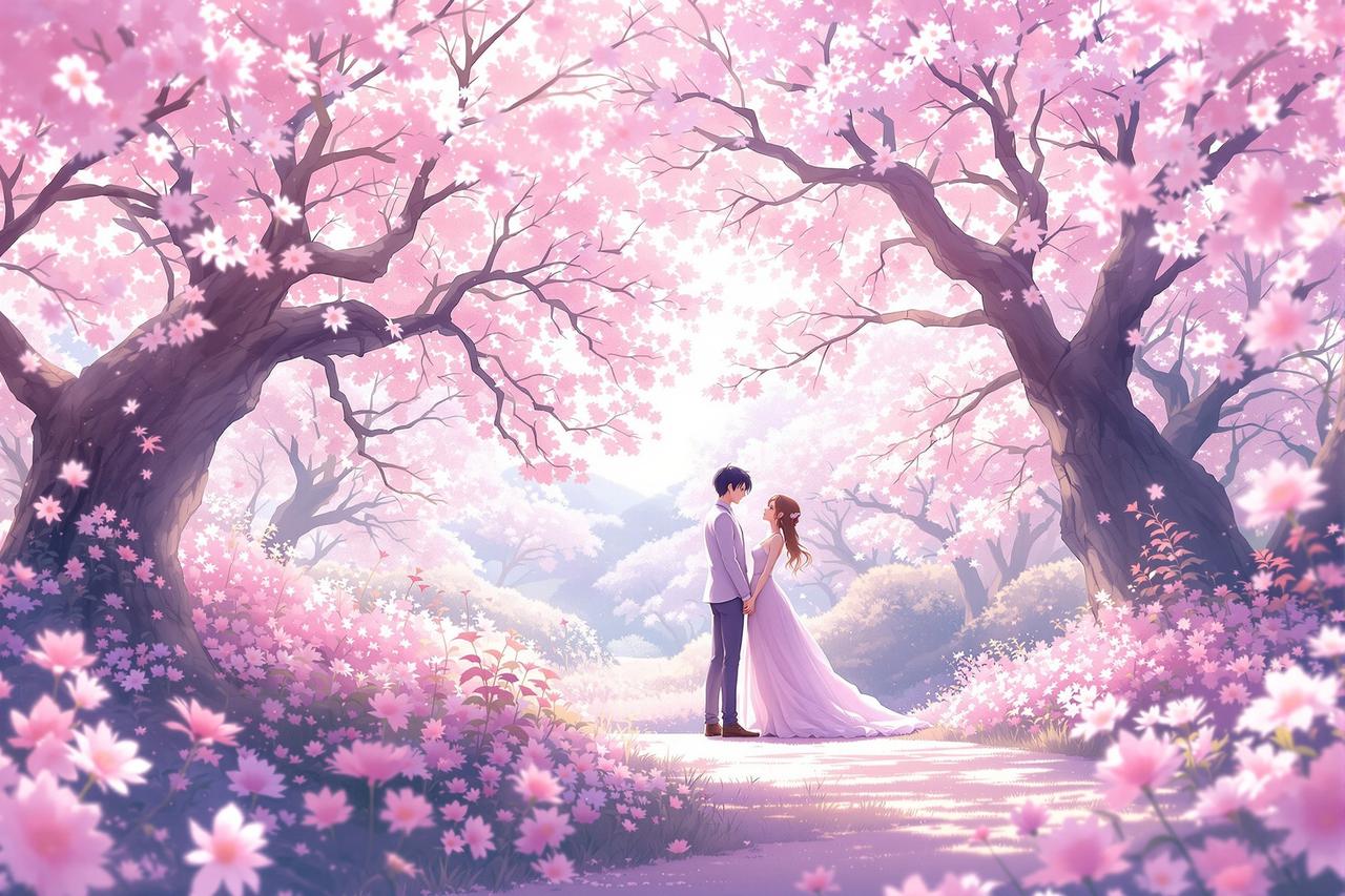 百合动漫主题片库 - 恋风语 · 心动瞬间，那些藏在樱花雨中的告白，风铃下的思念